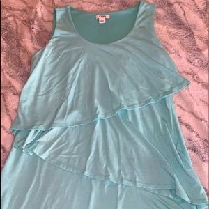 Blue tank top dress